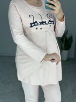 ست راحتی بارداری و شیردهی مدل سه گربه آستین بلند - Image 3