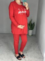 ست راحتی بارداری و شیردهی مدل سه گربه آستین بلند - Image 4