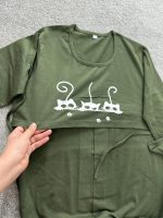 ست راحتی بارداری و شیردهی مدل سه گربه آستین بلند - Image 6