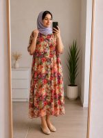 پیراهن نخی بارداری مدل سلاله - Image 4
