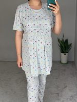 ست راحتی بارداری شیردهی /مدل ستاره آستین کوتاه - Image 2