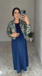 دوتیکه بارداری شیردهی مخمل کبریتی/مدل فریبا - Image 5