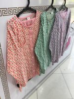 ست راحتی بعد از زایمان /مدل گلی آستین بلند قواره بزرگ - Image 3
