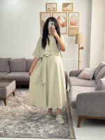 پیراهن دوتیکه بارداری شیردهی / مدل یارا